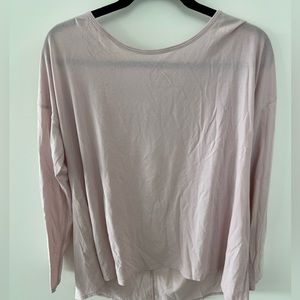 Lulu oversized cover up t shirt with cross back detail